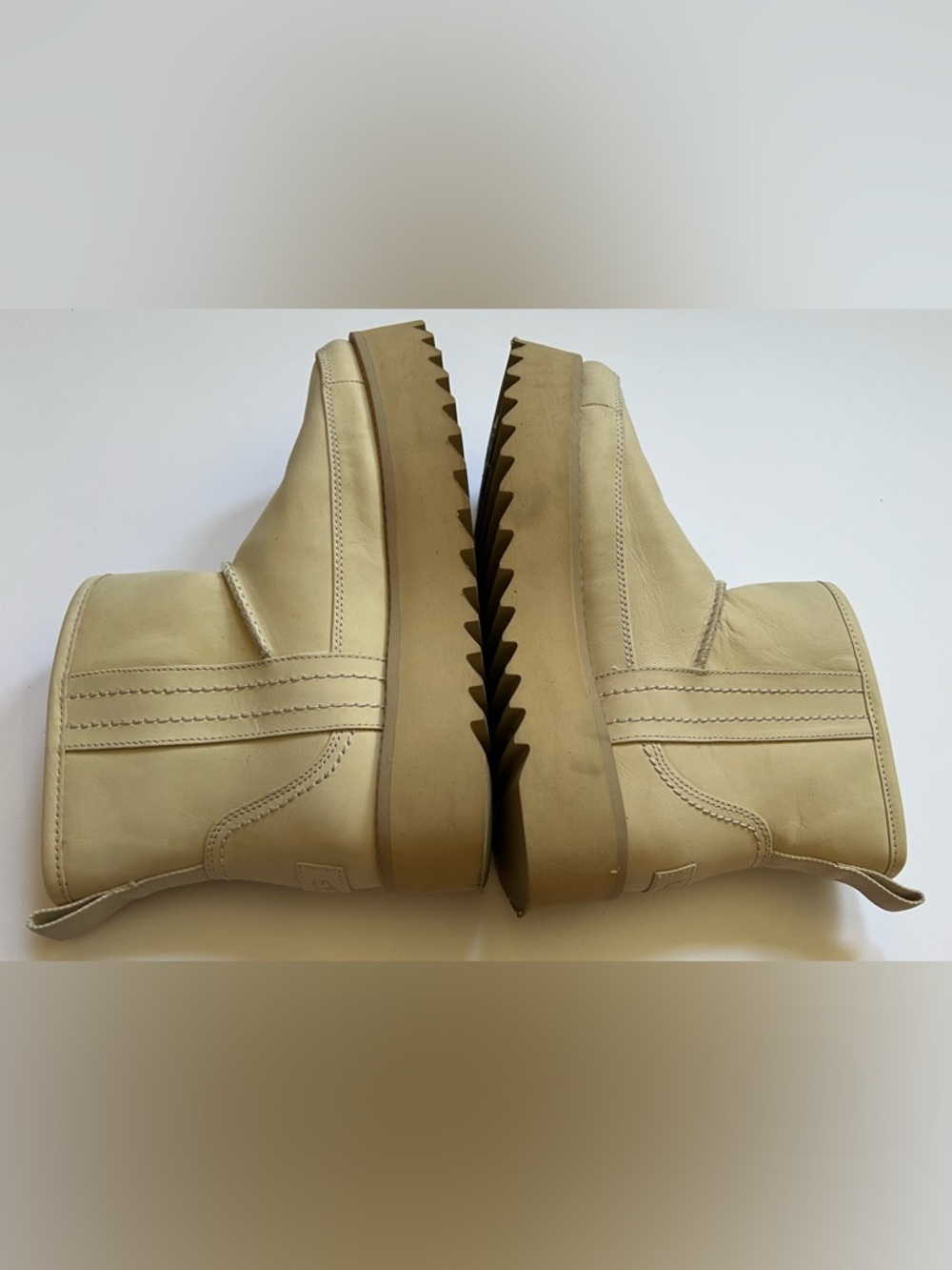 UGG Classic Rebel Biker Mini Boot Bone Size 9